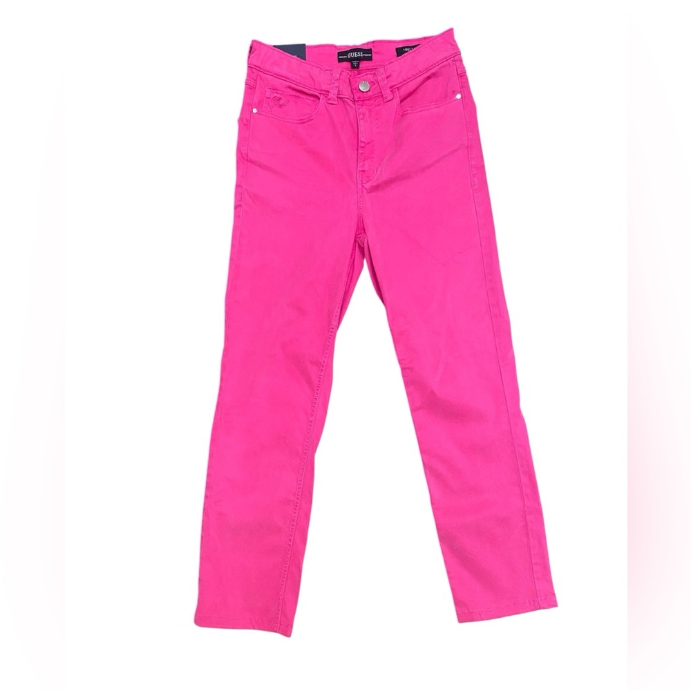 Guess Hot Pink Skinny Straight Leg Jeans